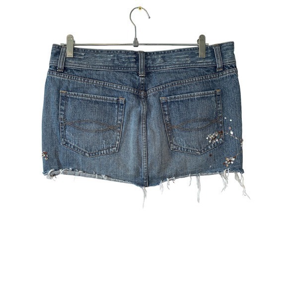 VTG abercromie & fitch woman’s jean skirt size 10 - Picture 2 of 7